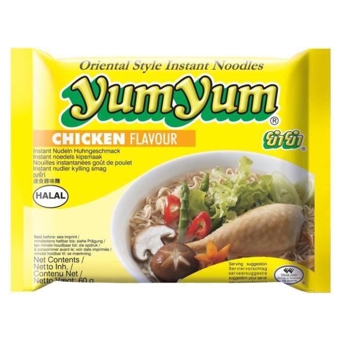 Nouilles instantanées YumYum au Poulet (lot de 20)