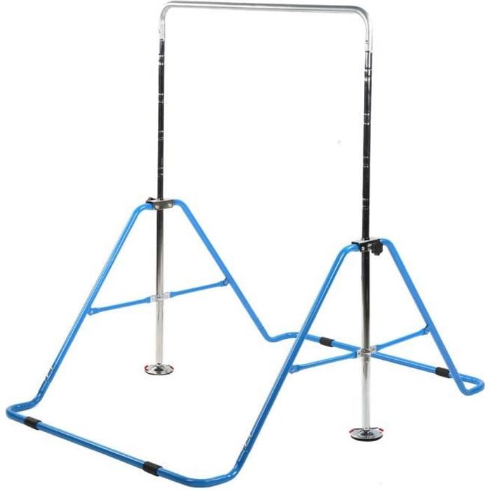 Fydun Barre de gymnastique pliante Barres horizontales pour enfants Barre d'entraînement de gymnastique à hauteur réglable Gym à