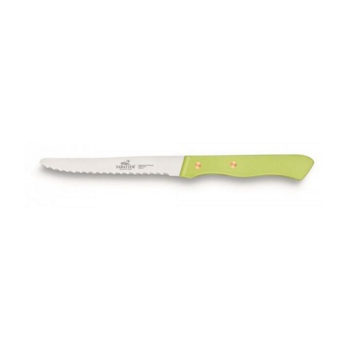 Lion sabatier - set de 6 couteaux de table vert anis - 197365