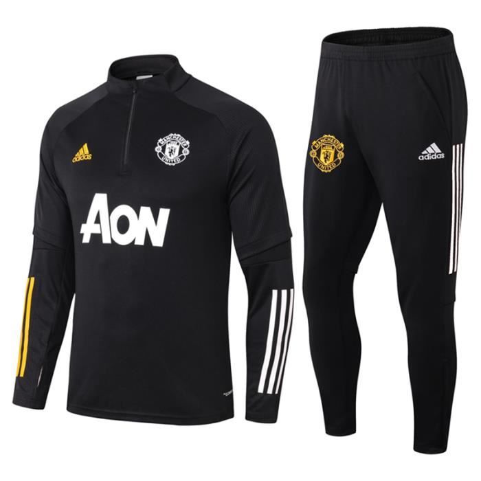 Survêtements Foot Homme Manchester United - Maillot Foot Homme 20-21 Survêtements Foot Maillot de Foot - Haut et Pantalon