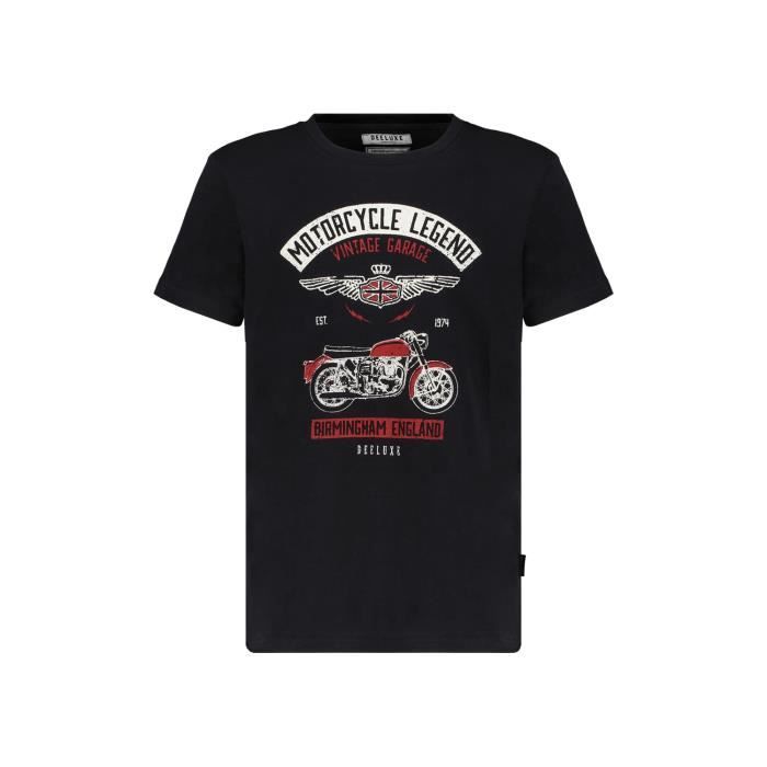 DEELUXE T-shirt imprimé moto GARAGE Black