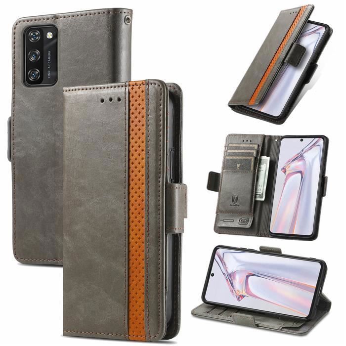 Étui Blackview A100 Housse de protection professionnelle de haute qualité Étui en cuir PU rétro - Gris