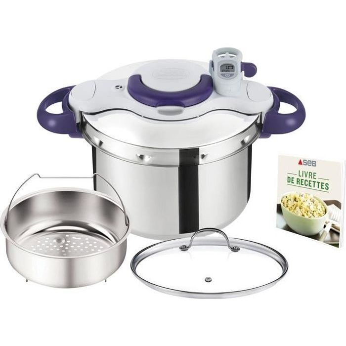 Autocuiseur Clipso minut perfect + couvercle 6l inox