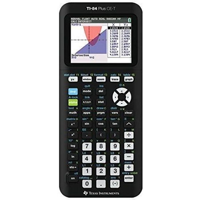 Texas instruments 84PLCE/TBL/2E5/A TI 84 Plus CE T Calculatrice graphique avec lien USBK inclus