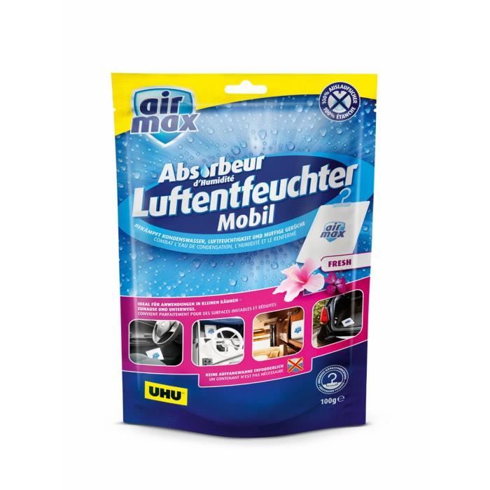 UHU Air Max Déshumidificateur mobile Fresh, Sachet de 100 g - 47165