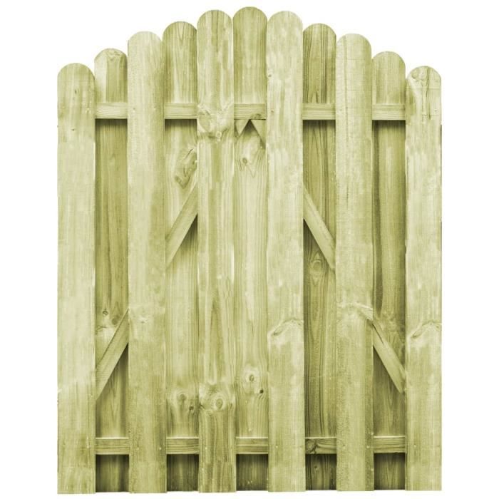 Festnight Portillon de Jardin Double Noir
