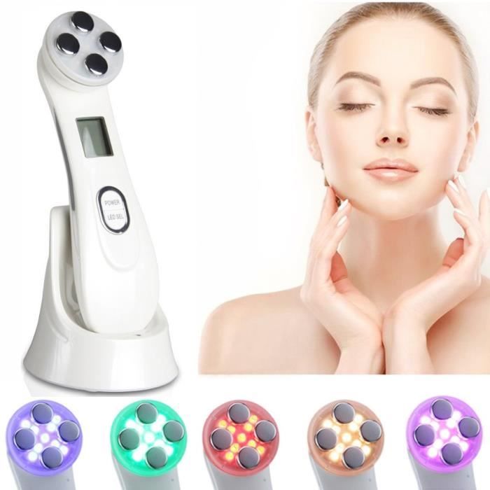 Le levage de visage de rajeunissement de peau de thérapie de photons de LED EMS RF serrent la machine de beauté de massage