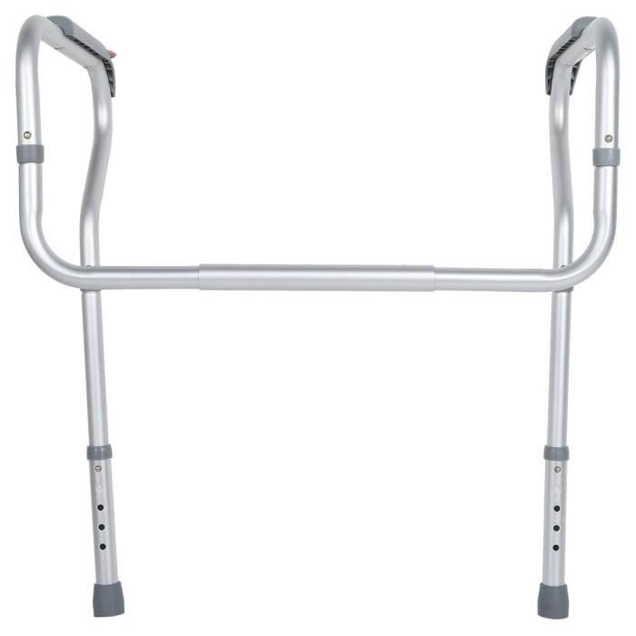 Barre appui WC, Barre wc handicape, Cadre de toilettes Cadre de sécurité Largeur et Hauteur Adjustable