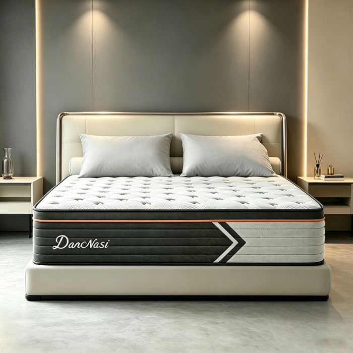Matelas 140x190 cm - Ép 27 cm - Sommeil Réparateur Mousse à Mémoire de Forme Fermeté Moyenne Haute densité Respirant Durable