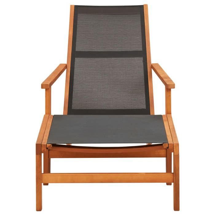 SALE 2025Fauteuils relax/Maximum 110 kg - Chaise de jardin et repose-pied Eucalyptus solide et textilène Chill732647 SALE 2025Fauteuils relax/Maximum 110 kg - Chaise de jardin et repose-pied Eucalyptus solide et textilène Chill732647