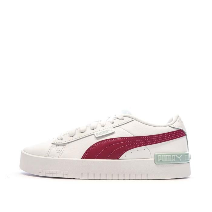 Puma Baskets Blanches/Bordeaux Fille Puma Jada 381990-02