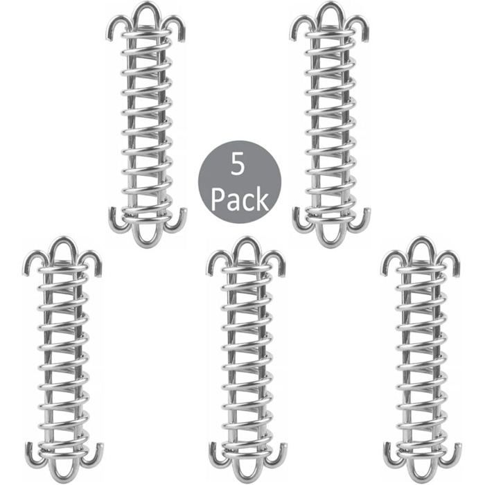 Fixations dombrage de Voile 5 Pcs Boucle de Corde de Ressort de Tente en Kit de Fixation pour Voile de Jardin Kit de Fixation