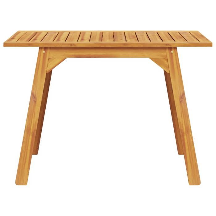 Black Friday Table à manger pour jardin - BURKE - Dessus solide - 110x56x75 cm bois massif dacacia TTT854