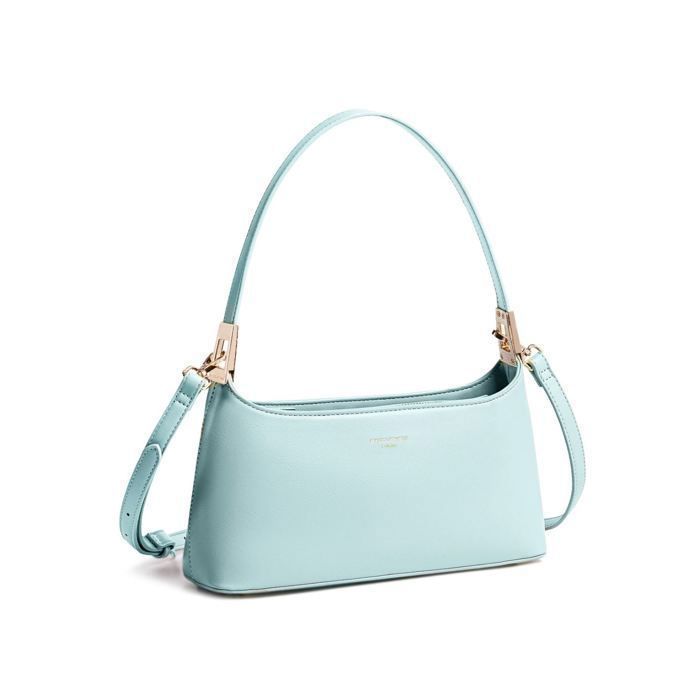 David Jones - Petit Sac Porté Epaule Cuir PU Femme - Bleu