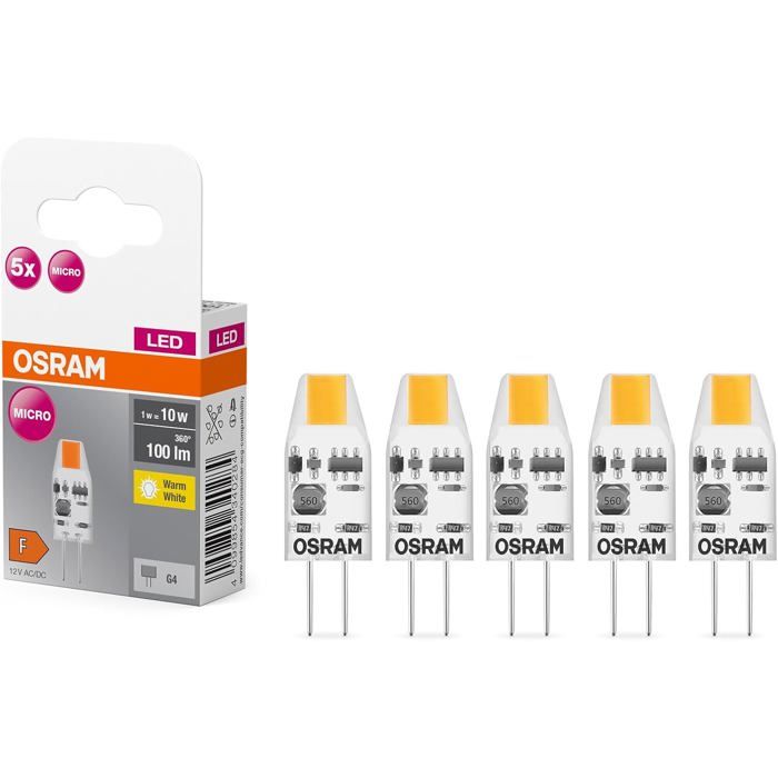 TRAHOO-LED BASE PIN MICRO pack avantage de 5 lampes basse tension remplace les lampes spéciales PIN 10W classiques blanc c[J381]