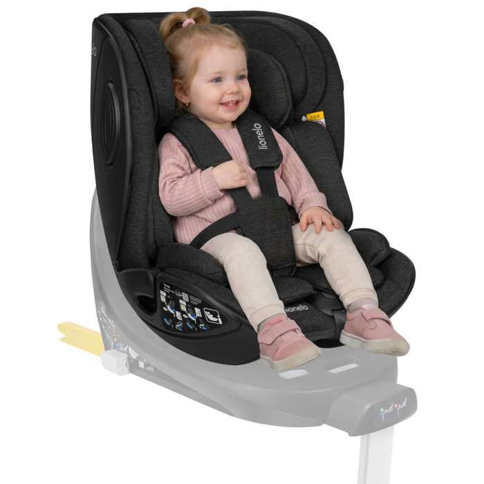 Siège auto 40-105cm LIONELO Moxie Next - Pivotant - Pour base ISOFIX Moxie - Noir