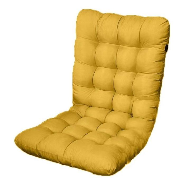 Coussin Chaise Dossier Mousse Haute Densité Jaune