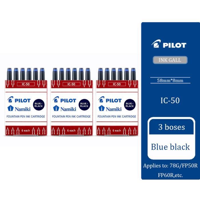 Stylo Plume Rétractable 0,38 Mm - Corps Transparent, Encre Bleue Effaçable Et Noire, Avec 5 Cartouches Rechargeables