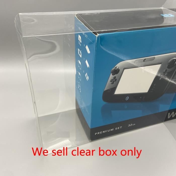 Boîte de rangement transparente pour console de jeu WIIU, boîte de ...