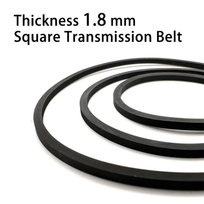 Longueur De Pliage 65 Mm - Courroie De Transmission En Caoutchouc, 1 Pièce, 1.8mm, Cassette