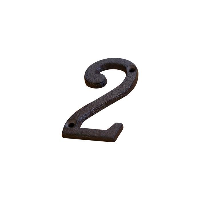 Lettre de numéro de fer en alliage créatif Numéro de maison de bricolage créatif c42723