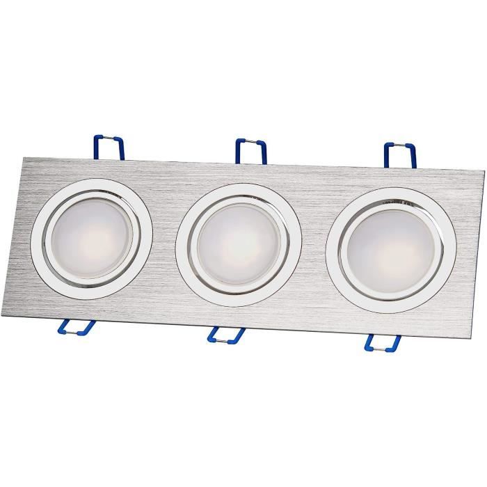 Spot Encastré LED 5W Blanc Froid MR16 IP44 - Super Plat Pour Salle De Bain Et Extérieur