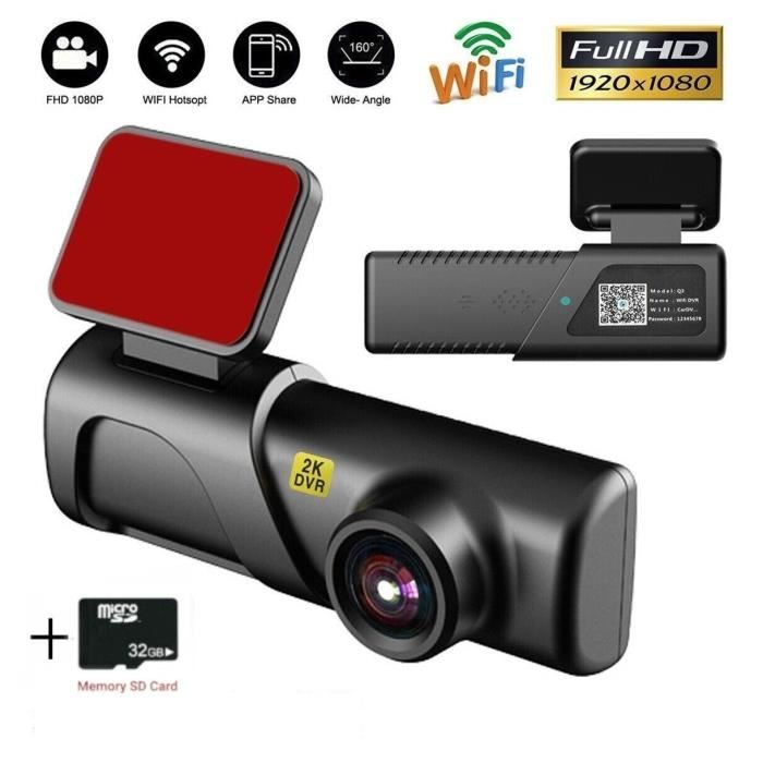 Wi Fi Caméra Voiture Tableau de Bord Full HD 1080P Enregistreur Vidéo Dashcam