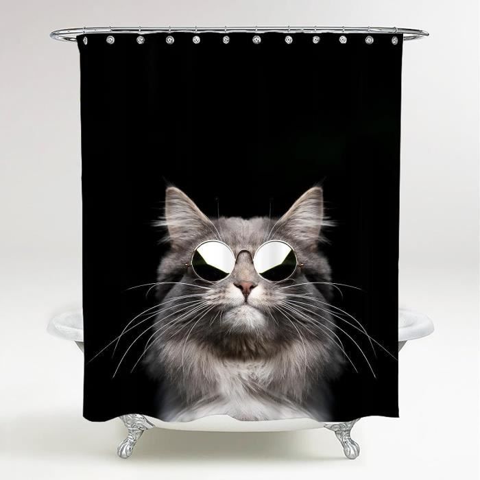 Sanilo Rideau de Douche, Large Choix de Beaux Rideaux de Bain, Haute qualité, 12 Anneaux Inclus, Imperméable, Effet Anti-moisissures (180 x 200 cm, Vanesa