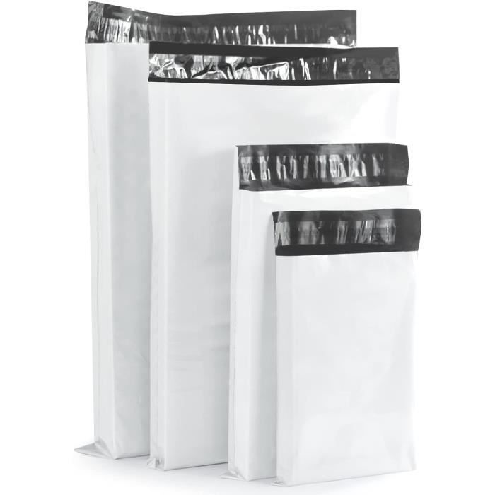 Vinted Enveloppes Plastiques Expédition Mixte 100 Pièces En 4 Tailles,  Blanches Opaques Emballage Colis Vetement Sacs D'Expé[u788] - Cdiscount  Bricolage