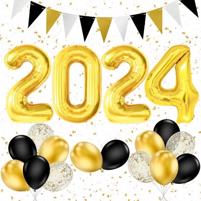 Decoration Nouvel An 2024,Kit De Ballon 2024 Deco,Fete Nouvelle