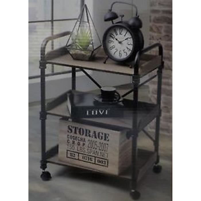 Etagere Mobile Industrielle Pour Cuisine Ou Salon Servante En