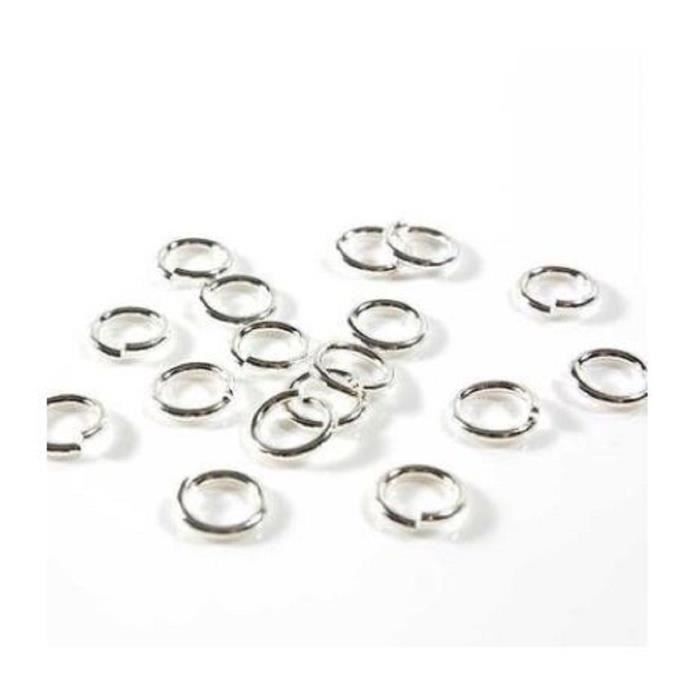 kit de d/écouvertes de bijoux bijoux accessoires pour Loisirs cr/éatifs bijoux faits maison JZK Set 1000 PCS 6mm anneaux ouvert argent pour fabrication de bijoux