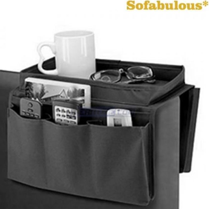 organisateur de canape plateau et range telecommande cdiscount maison