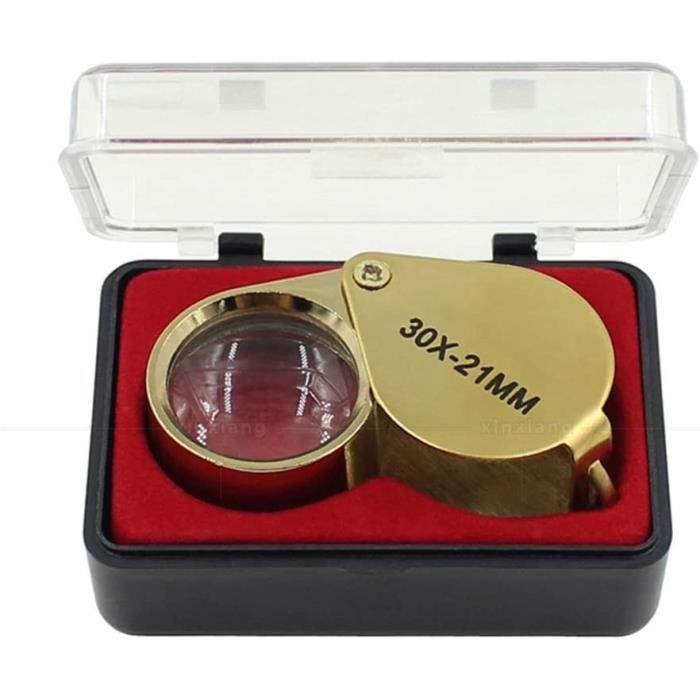 Jewelers Loupe De Lecture De Poche Portable 30x Loupe