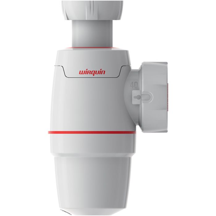 Siphon de lavabo WIRQUIN Néo Ø32mm - Plastique - Double installation - Antivide intégré