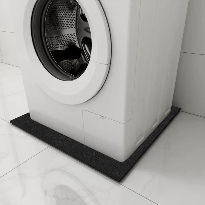 SOLDES HIVER® Tapis anti-vibrations pour la machine à laver Noir 60x60x0,6  cm,Super qualité,60 x 60 x 0,6 cm FR96201
