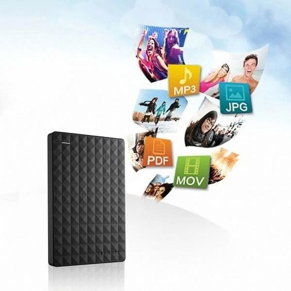 Disque dur externe portable Seagate Expansion - 1 To - USB 3.0 - Noir