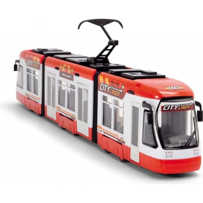 Tram Dickie Toys by Simba City Liner Rosso 203749017 Rosso