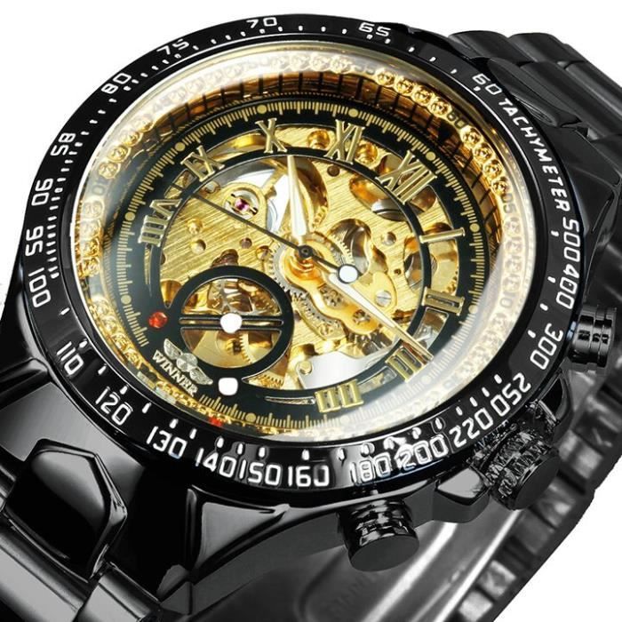 Montre squelette hotsell mecanique homme