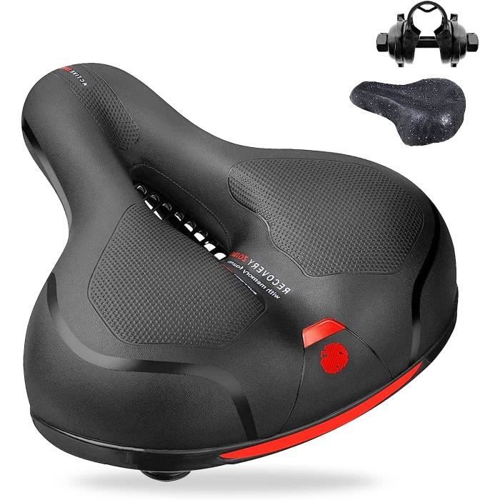 Selle Vélo Creuse Selle De Vélo Extra Large ROCKBROS En Cuir Creuse - Confort Maximal Pour VTT Et BMX Selle Vélo Confort