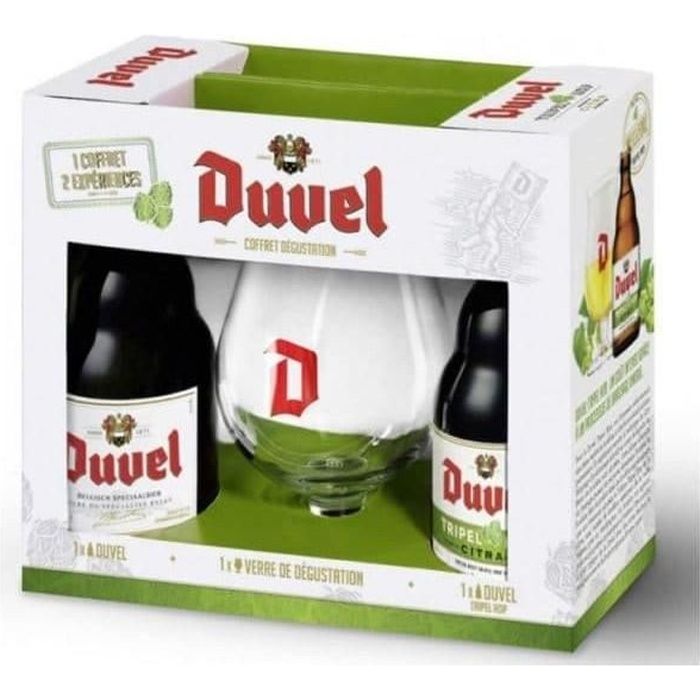 Coffret Duvel 2x33cl + 1 verre - La cave Cdiscount