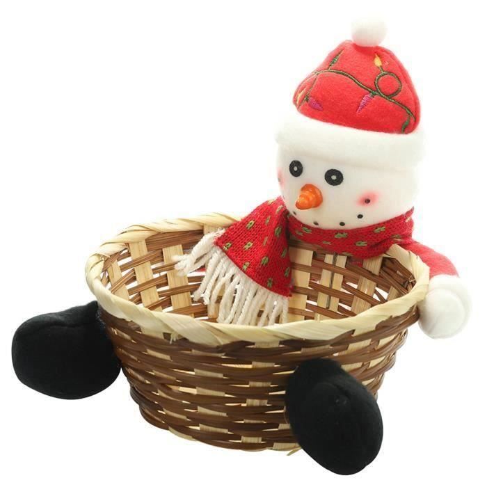 Decoration De Panier Pour Noel Corbeille De Fruit Corbeille A Pain Bonbons Panier Mignon Panier Pour Noel Halloween Fete Decoration Bonhomme De Neige Bo06496 Cdiscount Maison