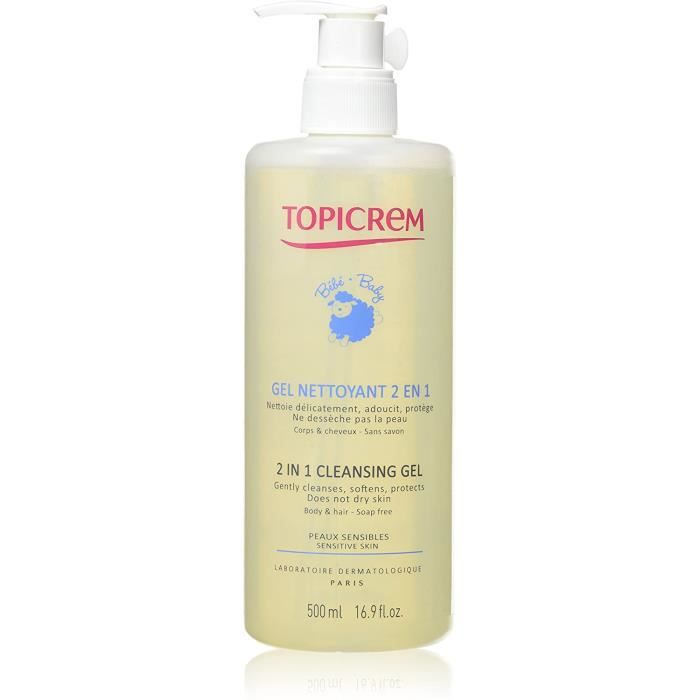 Soins Des Cheveux Topicrem Gel Nettoyant Corps Et Cheveux 2 En 1 Pour Bebe 500 Ml Cdiscount Sante Mieux Vivre