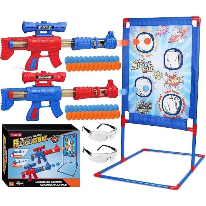 Jouet de Jeu de tir pour Enfants, Tir à 2 Joueurs, 24 Balles en Mousse ...
