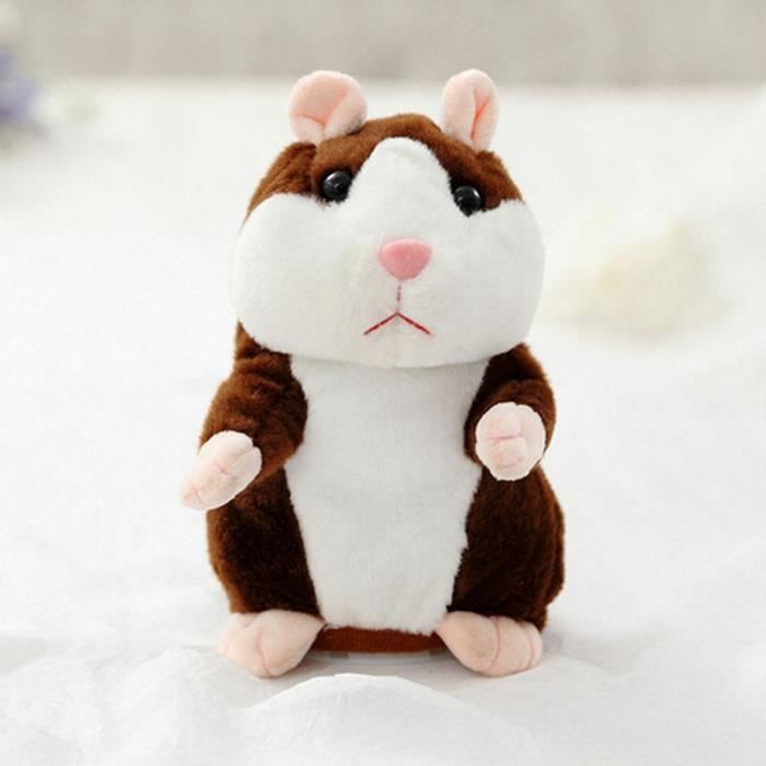 LC_ Mignon parlant Nod HAMSTER SOURIS Record chat animal jouet en peluche cadeau 