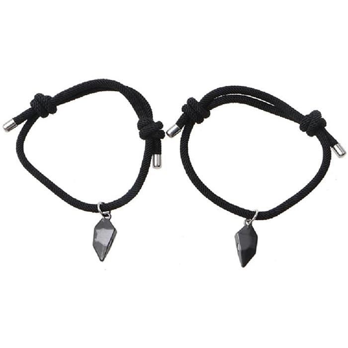 Collier Couple Magnétique Soleil Et Lune, 100 Langues I Love You