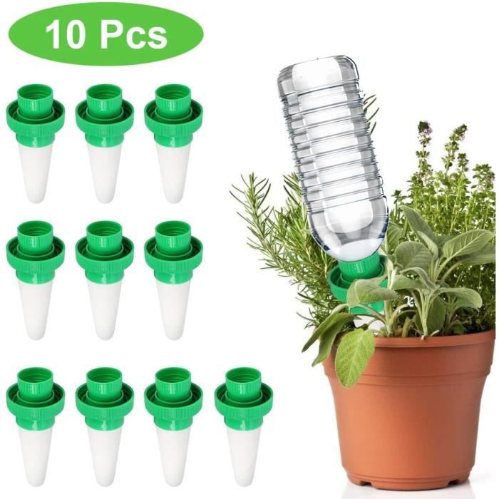 10 Pack Arrosage Automatique des Plantes - Pots d'arrosage en cramique -Arroseur  Automatique de Plantes de Vacances Goutte  - Cdiscount Jardin