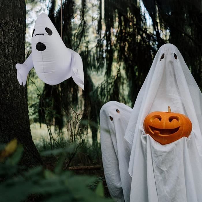 Ghost Gonflable D'halloween, Halloween Suspendu Fantôme Halloween Fantôme  Decoration Avec Gonfleur Pour Maison, Cour, Pelouse, A702 - Cdiscount Maison