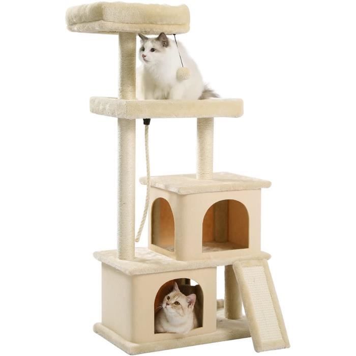 Pawz Road Arbre A Chat Design Griffoir Echelle Arbre A Chat Coussin Spacieux Et Poteaux Sisal A Griffer Plateforme Spacieus 62 Cdiscount Animalerie