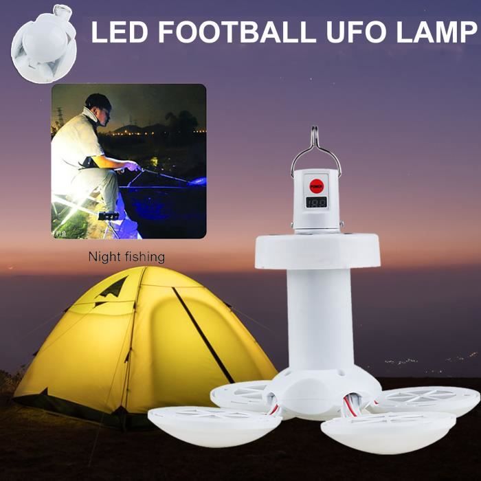 DEL COB solaire travail lumière extérieur camping pêche projecteur lampe de secours 1Pcs